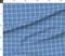 Minimal Check Simple Plaid Cornflower Blue Grid Windowpane Custom Printed Fabric by Spoonflower Various Fabrics by the Yard or Fat Quarter